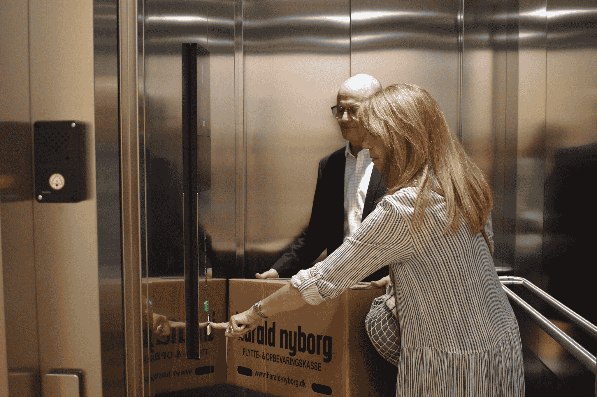 Elevator i bagtrappen